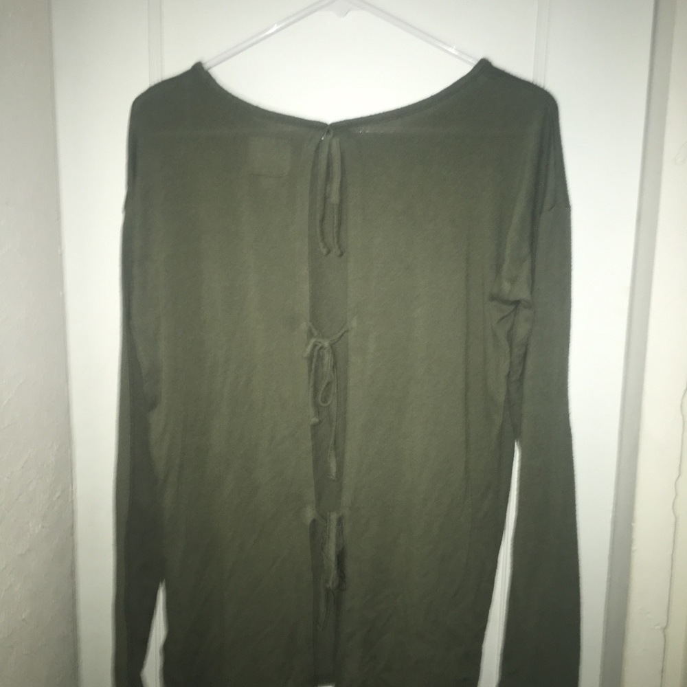 Tie up back Olive green